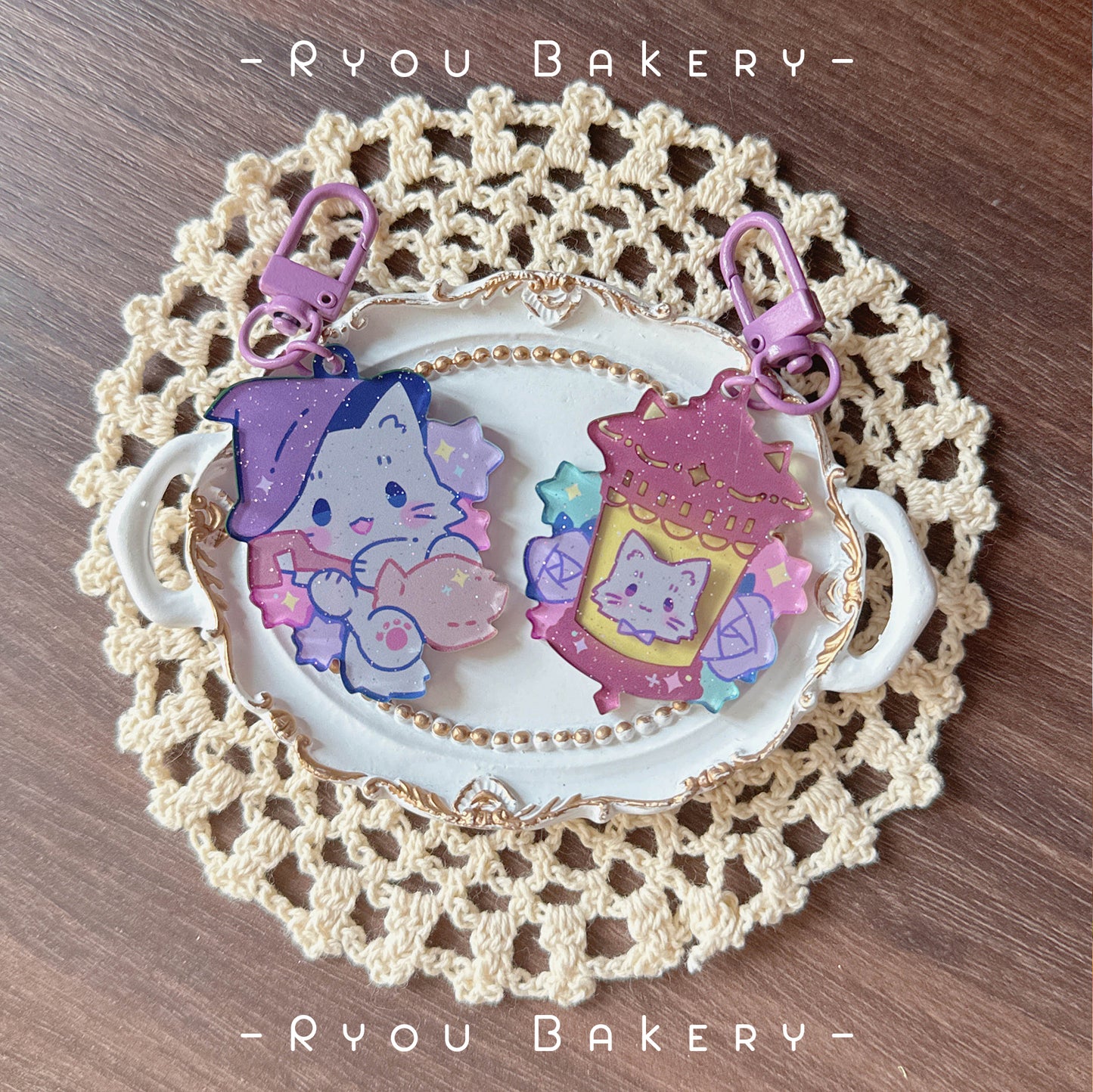 Witch's Cat Servant Keychain