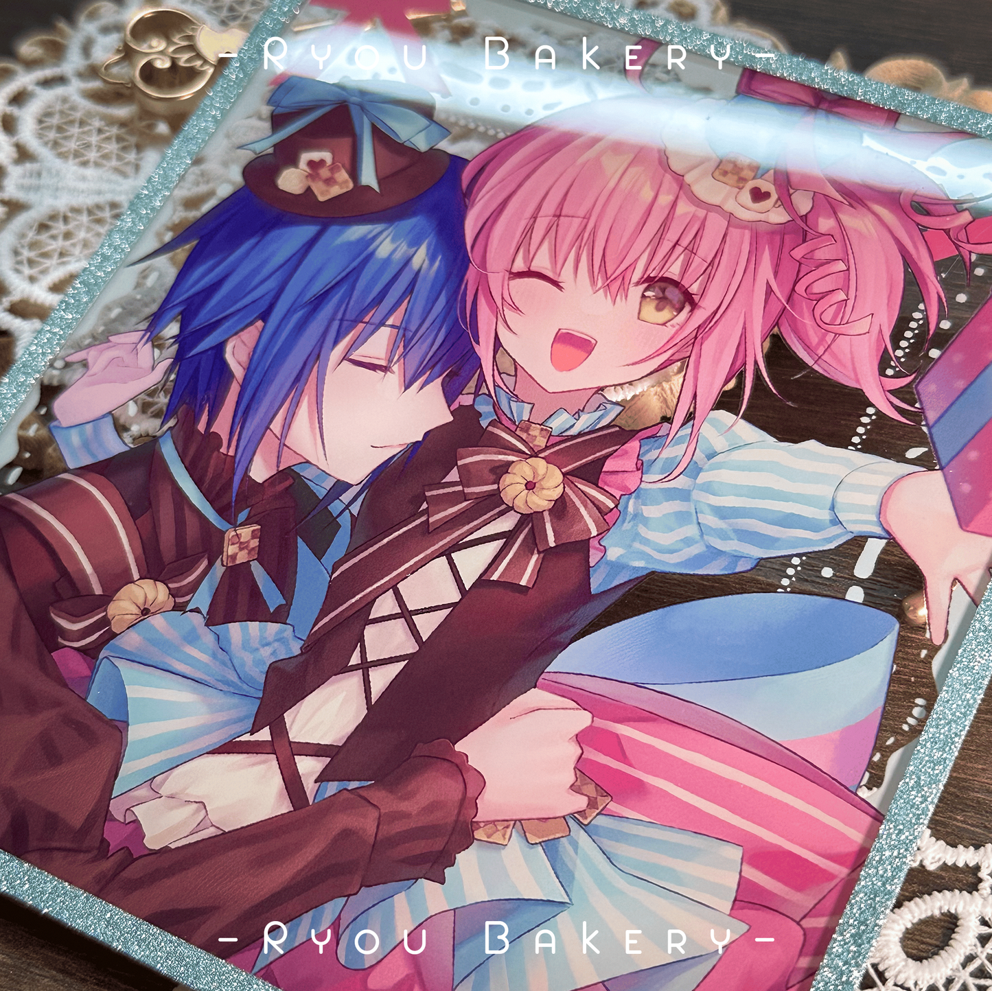 Shugo Chara Ikuto Amu Mint Choco Acrylic Shikishi