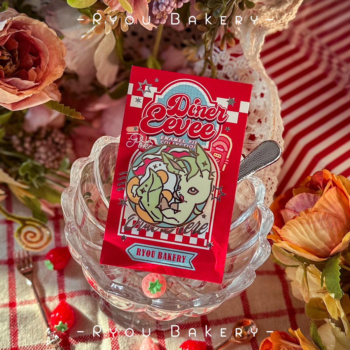 Diner Treats Enamel Pin Collection - Leafeon