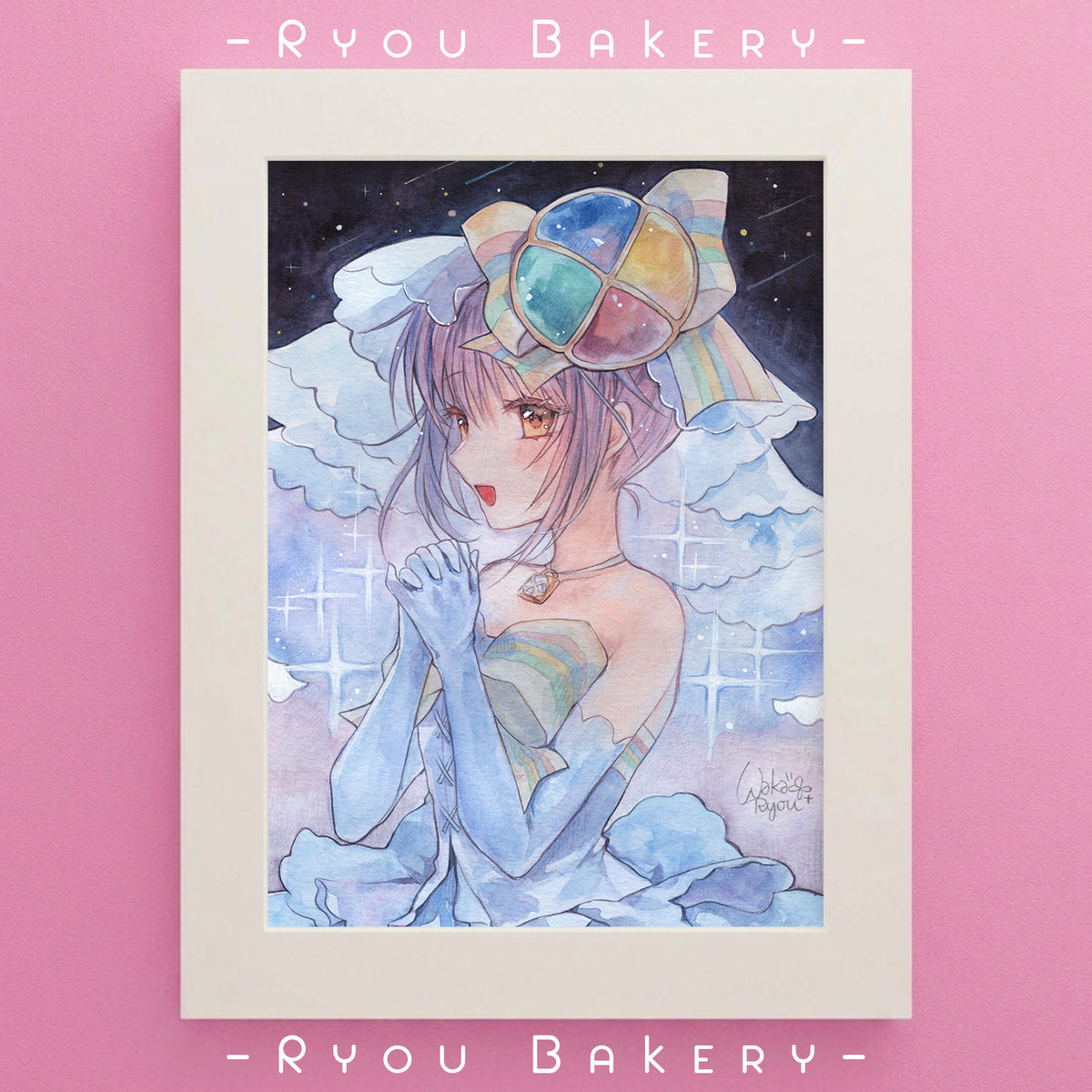 Giclée Watercolor Art Print | "Amulet Fortune" Amu Hinamori