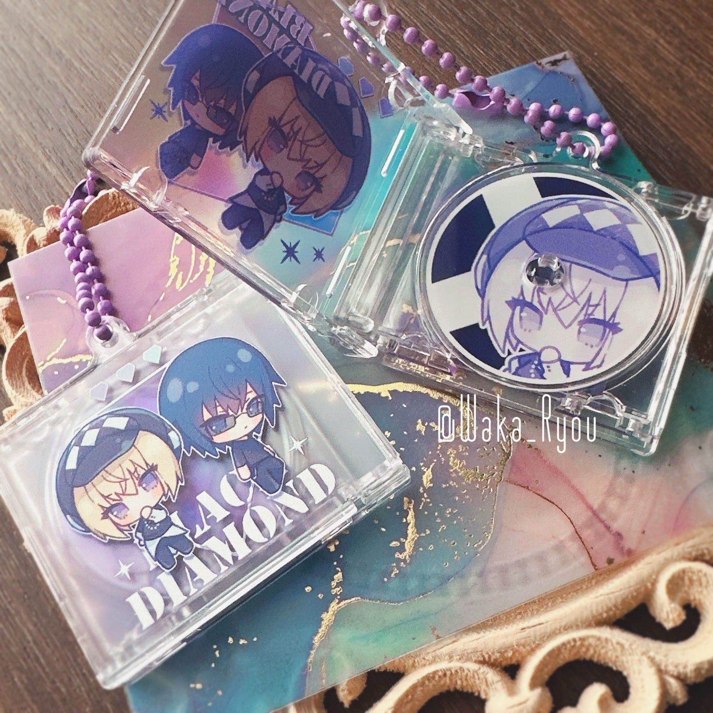 Shugo Chara Black Diamond CD Charm & Stands