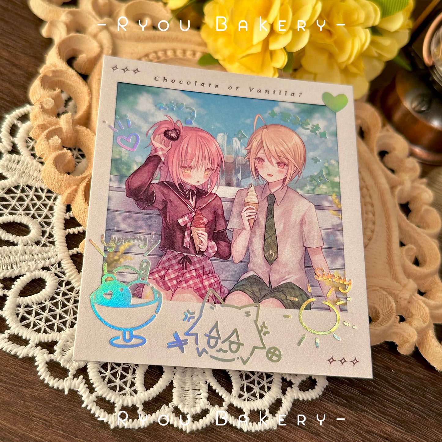 Shugo Chara Doujinshi《SC.animemo2》illustration book Full set with goods