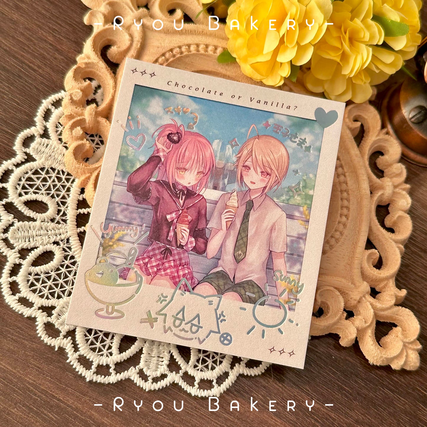 Shugo Chara Doujinshi《SC.animemo2》illustration book Full set with goods