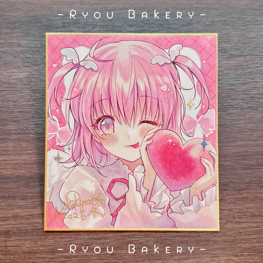 Hand Drawn Shikishi : Amulet Angel