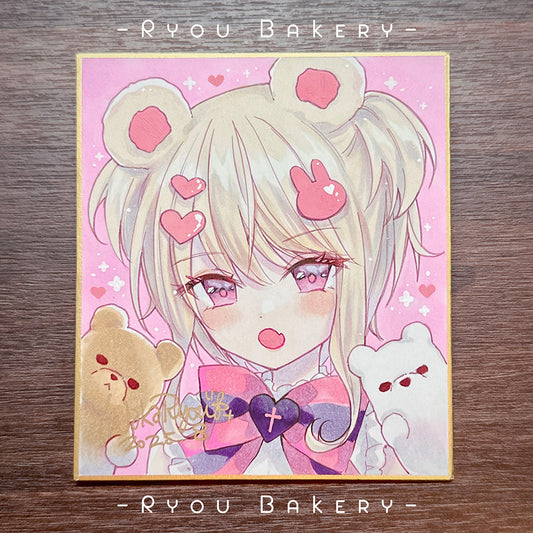 Hand Drawn Shikishi : Ryou Bakery Mascot