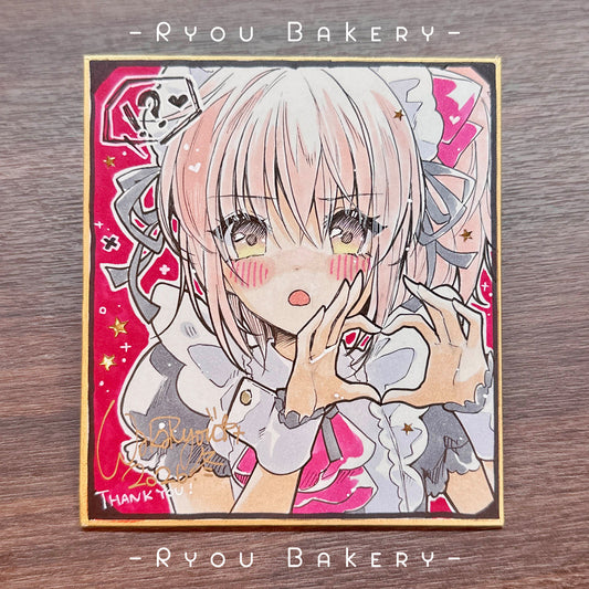 Hand Drawn Shikishi : Amu [Maid]