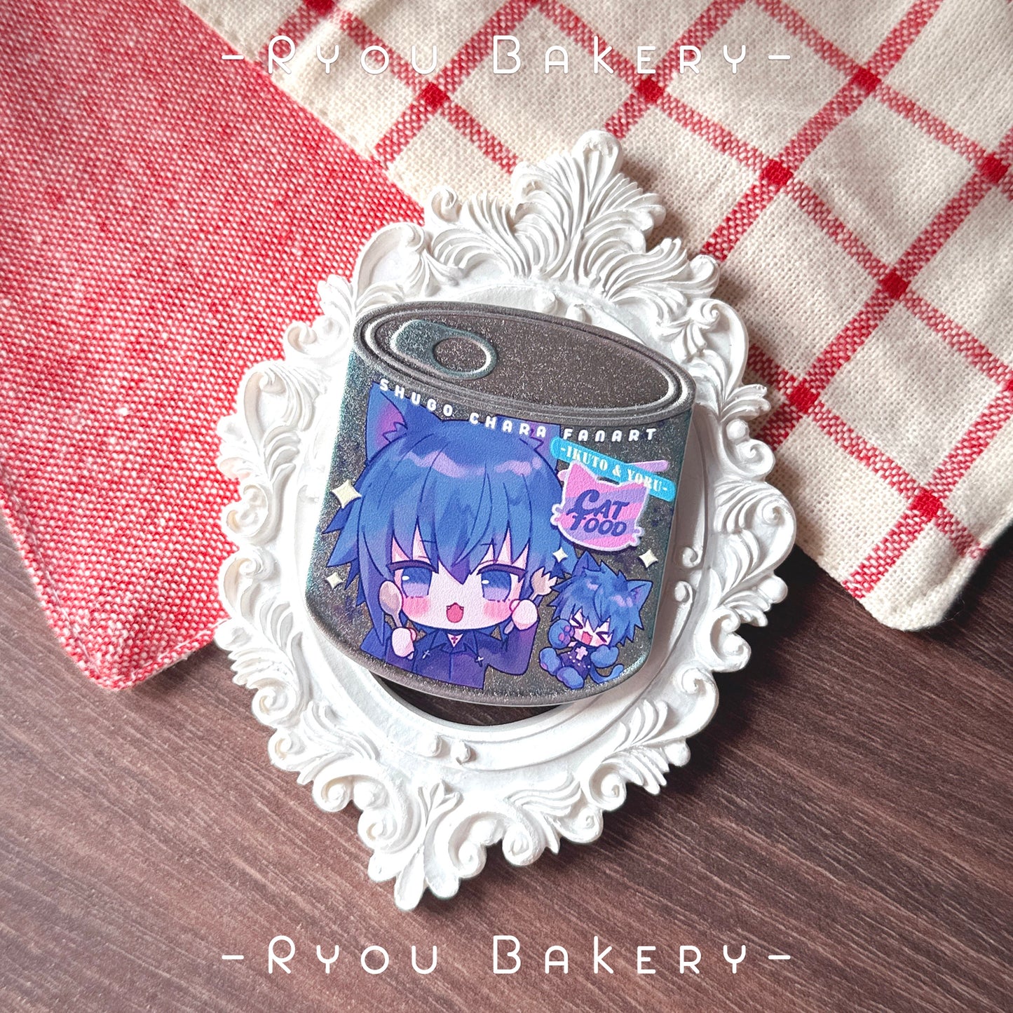 Shugo Chara Ikuto & Yoru Cat Can Badge
