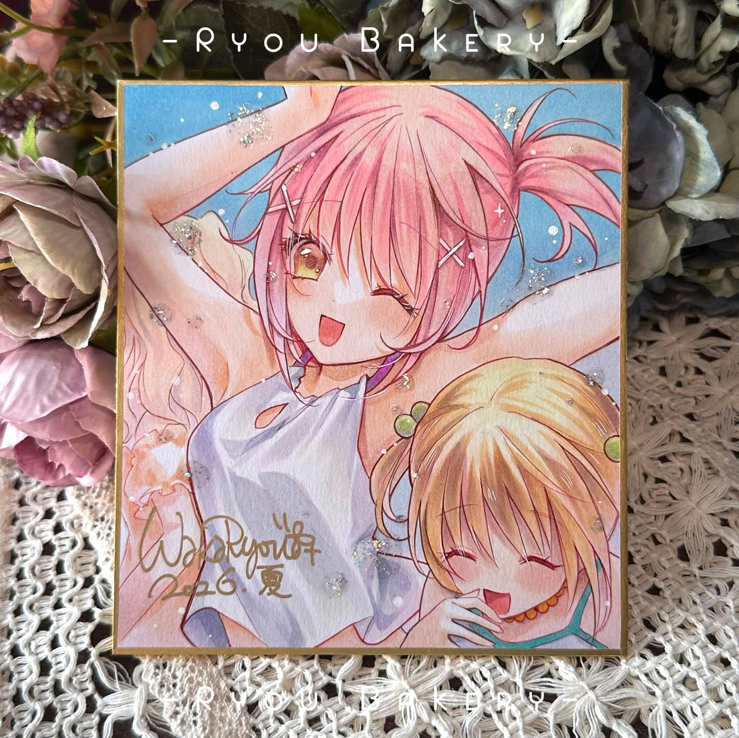 Hand Drawn Shikishi : Amu [Take It Easy!]