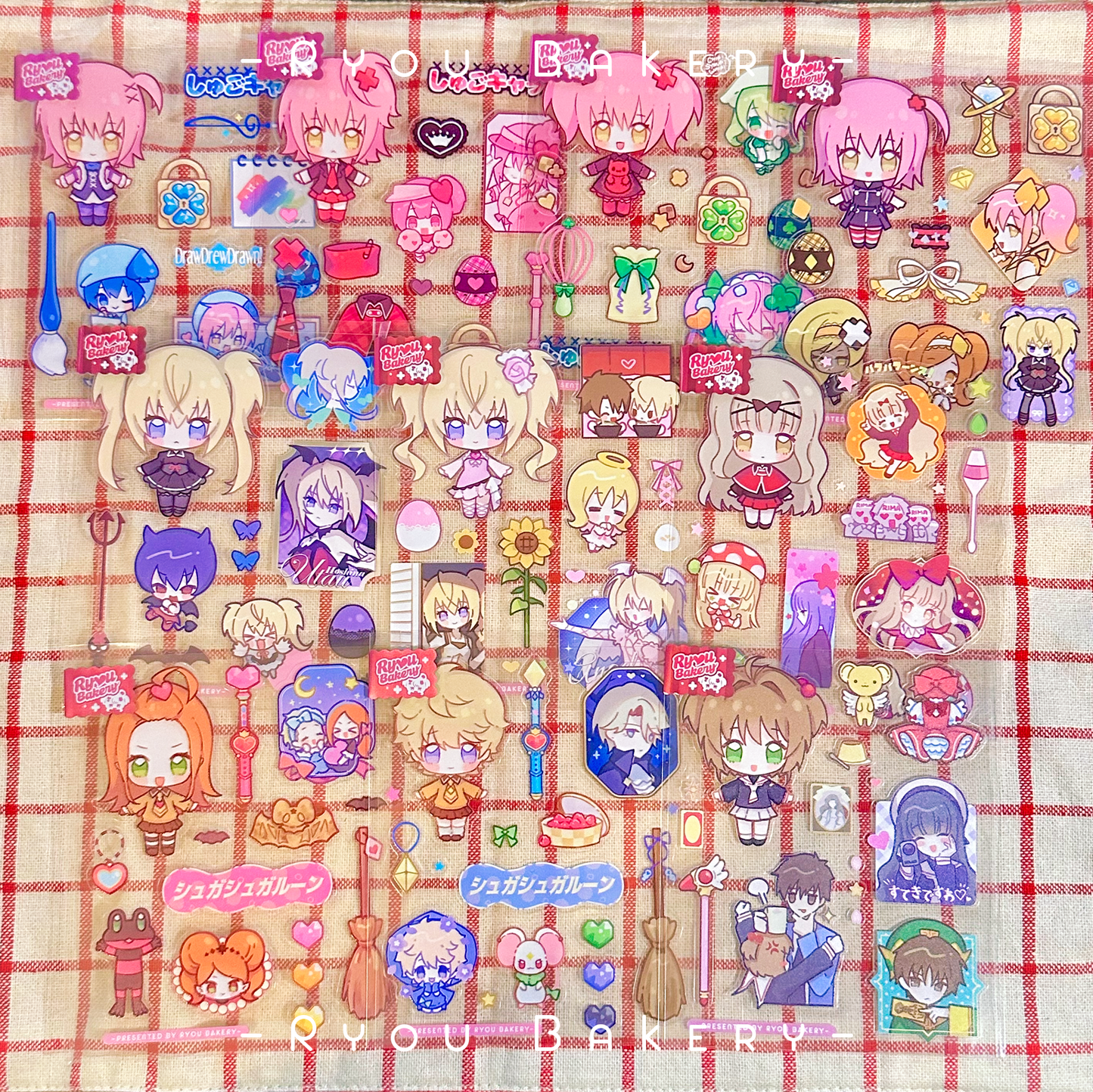 魔法少女半切貼紙