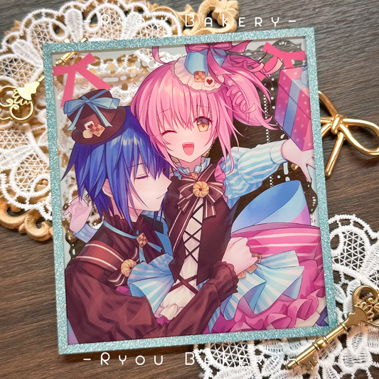 Shugo Chara Ikuto Amu Mint Choco Acrylic Shikishi