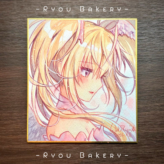 Hand Drawn Shikishi : Utau [Seraphic Charm] | Watercolour