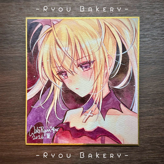 Hand Drawn Shikishi : Utau [Lunatic Charm] | Watercolour