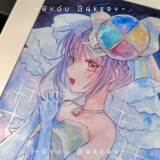 Giclée Watercolor Art Print | "Amulet Fortune" Amu Hinamori