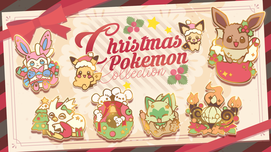 Christmas Pokemon Enamel Pin Set