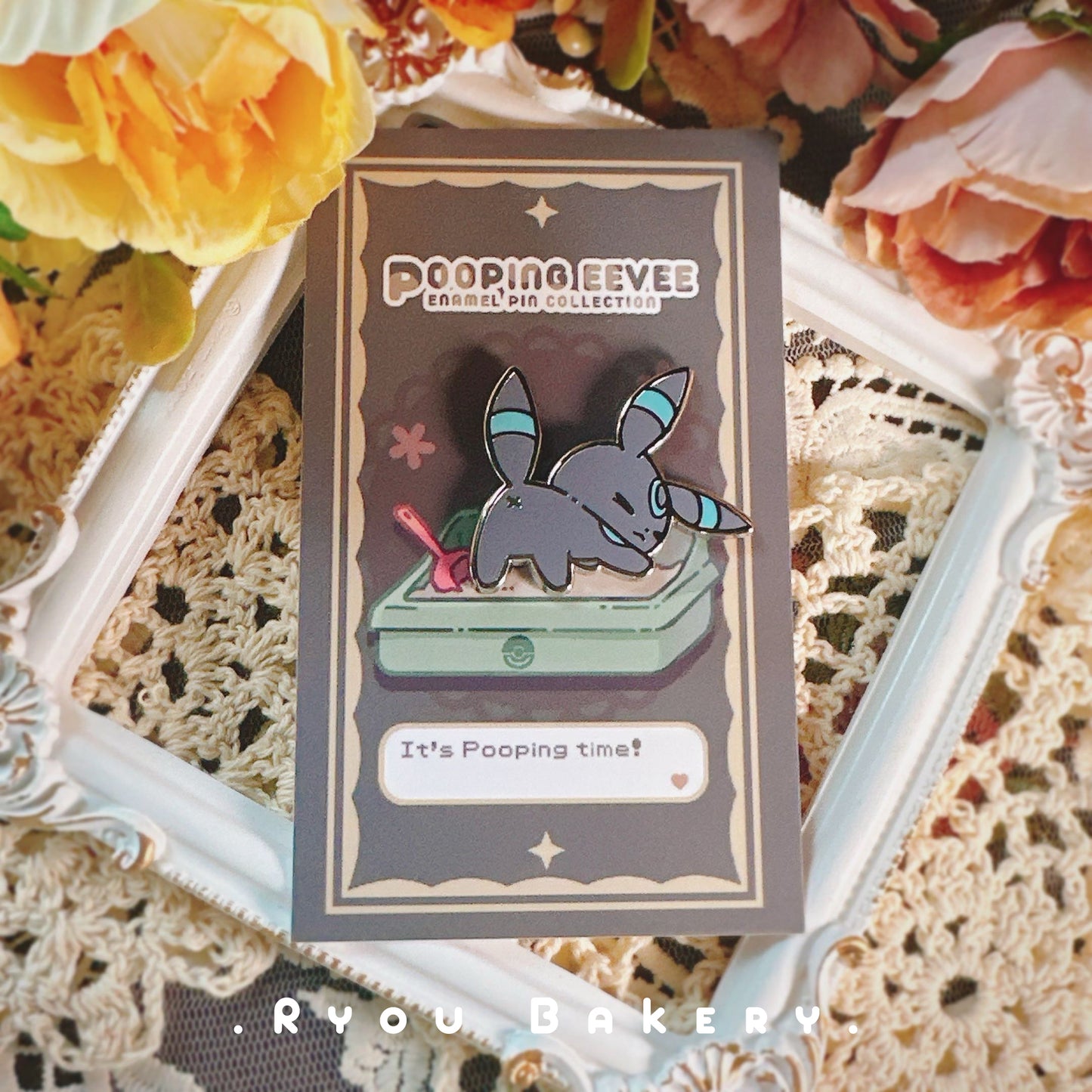 Pokemon Pooping Shiny Umbreon Enamel Pin